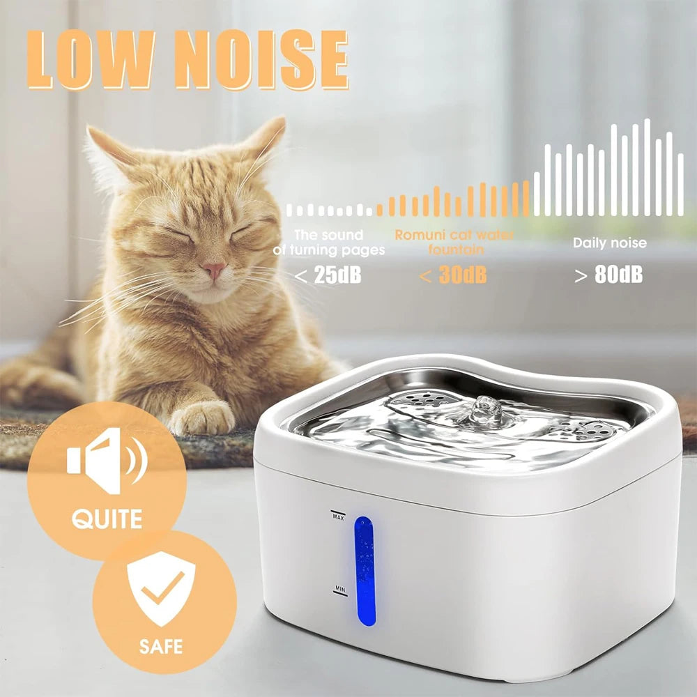Cat water fountain with app PetWhiz