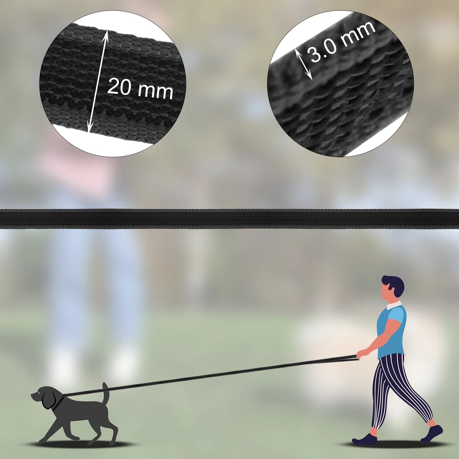 Latex Silk Long Dog Leash PetWhiz