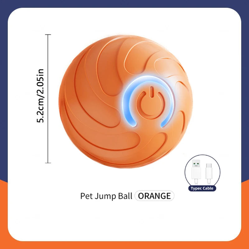 USB Rechargeable Smart Pet Ball – Automatic Interactive Dog & Cat Toy