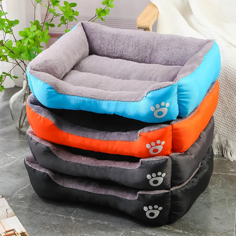 Color Square Winter Pet Bed House PetWhiz