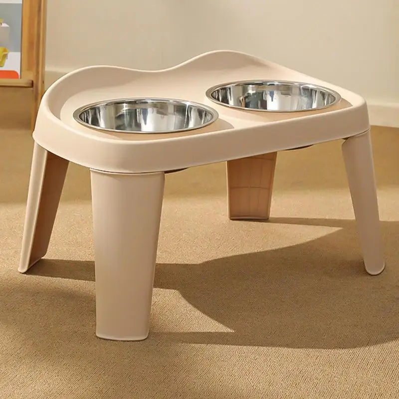 Elevated Dog Feeder with Foldable Raised Stand PetWhiz