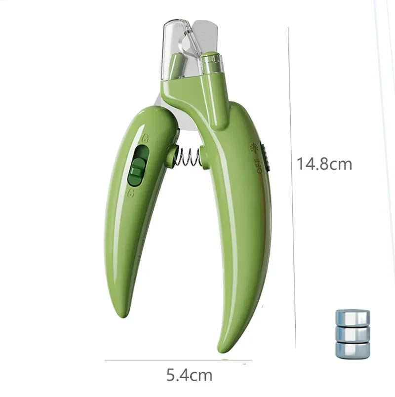 LED Pet Nail Clippers for Dogs & Cats – Professional Grooming Scissors