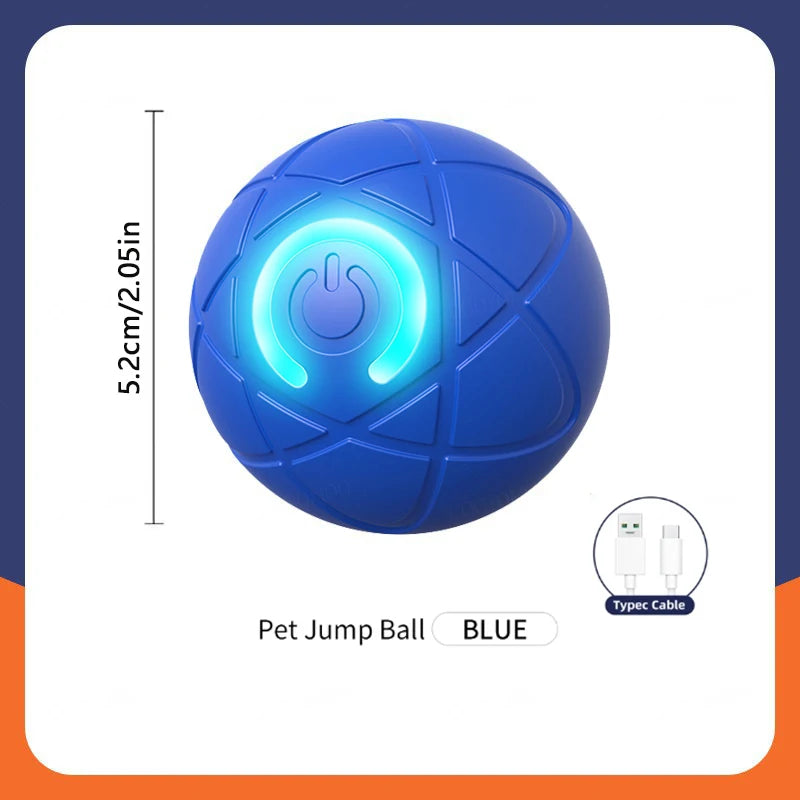 USB Rechargeable Smart Pet Ball – Automatic Interactive Dog & Cat Toy