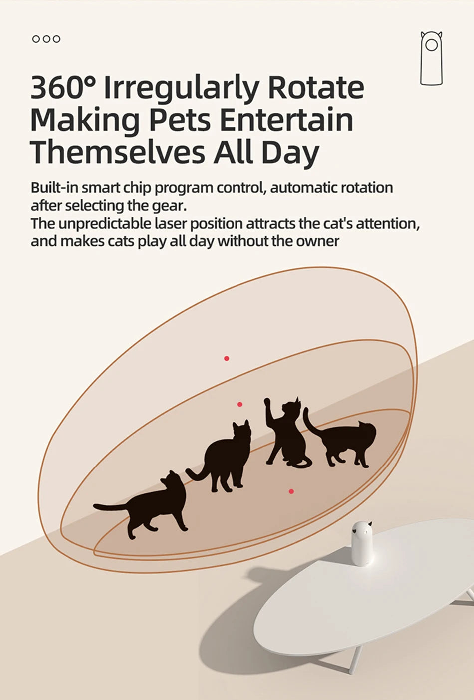 Automatic Cat laser toy PetWhiz
