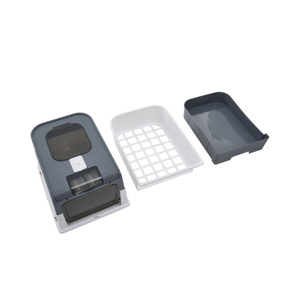 Tieker fully enclosed UV sterilizing cat litter box top entry splash-proof cat toilet large capacity