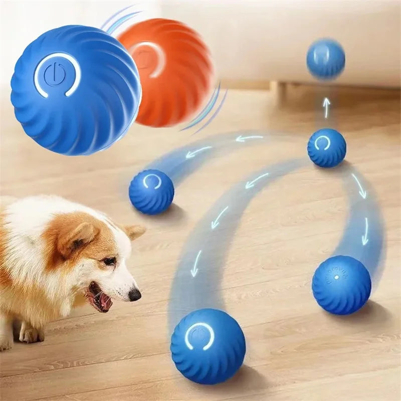 USB Rechargeable Smart Pet Ball – Automatic Interactive Dog & Cat Toy