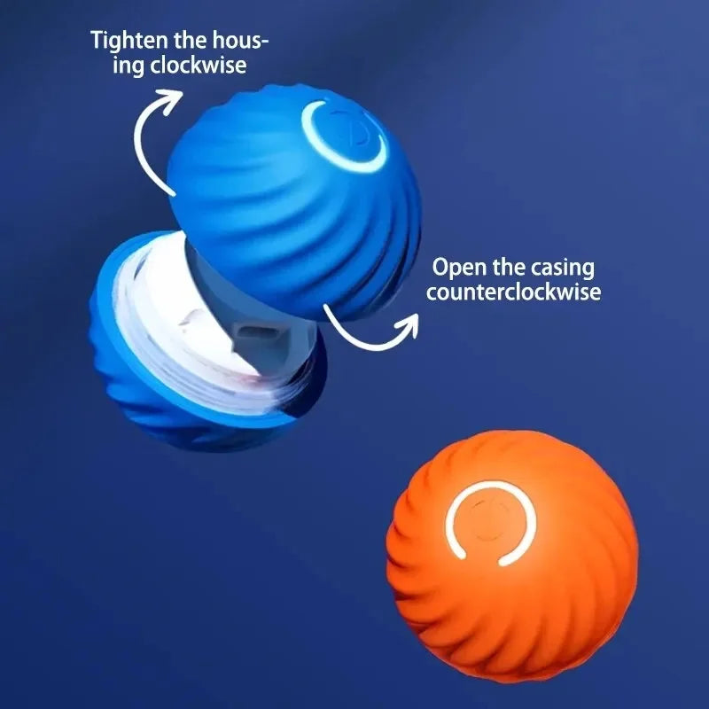 USB Rechargeable Smart Pet Ball – Automatic Interactive Dog & Cat Toy