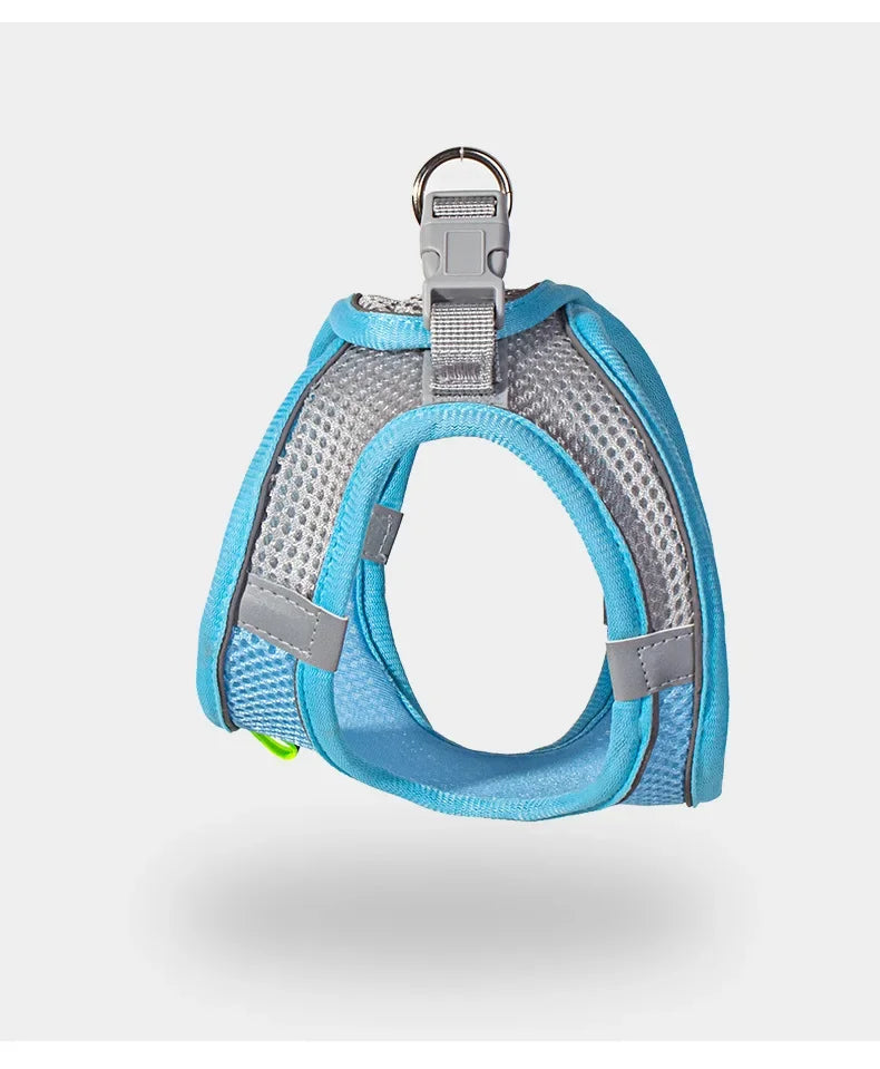 Dog Harness Leash Set for Small Dogs French Bulldog Chihuahua Pug Outdoor Walking Lead Leash Adjustable Puppy Cat Harness Vest