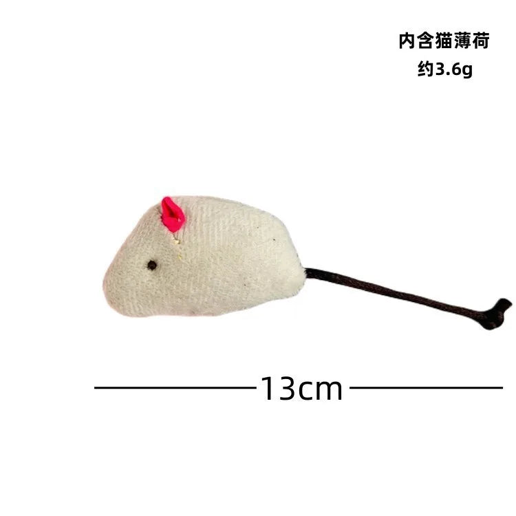 3-200 Pcs Rattle Cat Mouse Toys Also Prefilled Catnip Faux Fur Cat Toys Interactive Cat Game Catnip Toys for Cats Pet Products