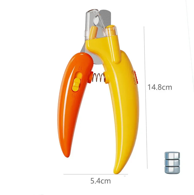 LED Pet Nail Clippers for Dogs & Cats – Professional Grooming Scissors