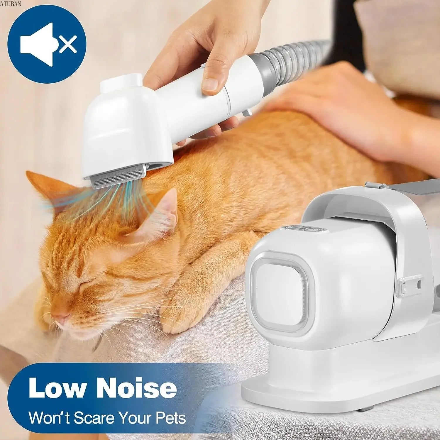 Dog Grooming Vacuum Kit – Pet Hair Vacuum Cleaner with Brush