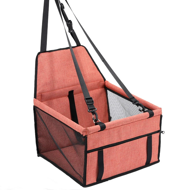 Waterproof Travel Dog Car Seat Carrier – Pet Booster Seat Hammock for Small & Medium Dogs and Cats