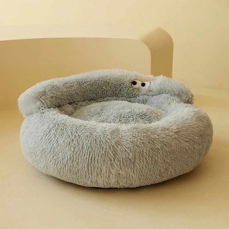 Super Cat Bed Warm Sleeping Cat Nest Soft Long Plush Best Pet Dog Bed
