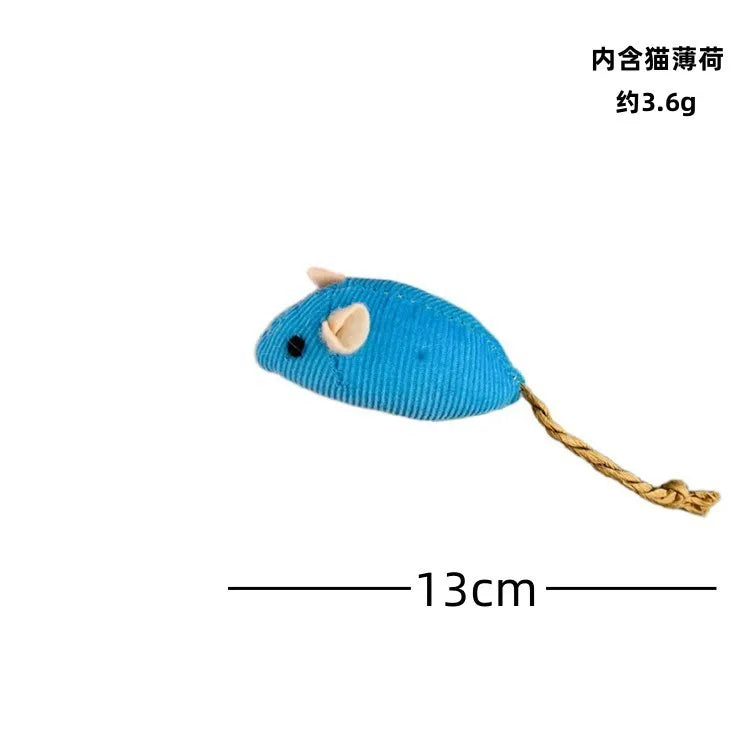 3-200 Pcs Rattle Cat Mouse Toys Also Prefilled Catnip Faux Fur Cat Toys Interactive Cat Game Catnip Toys for Cats Pet Products
