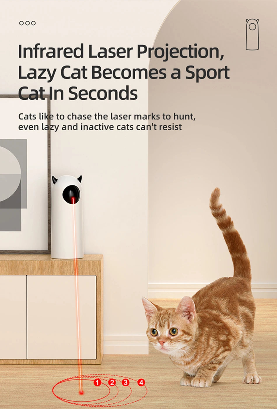 Automatic Cat laser toy PetWhiz