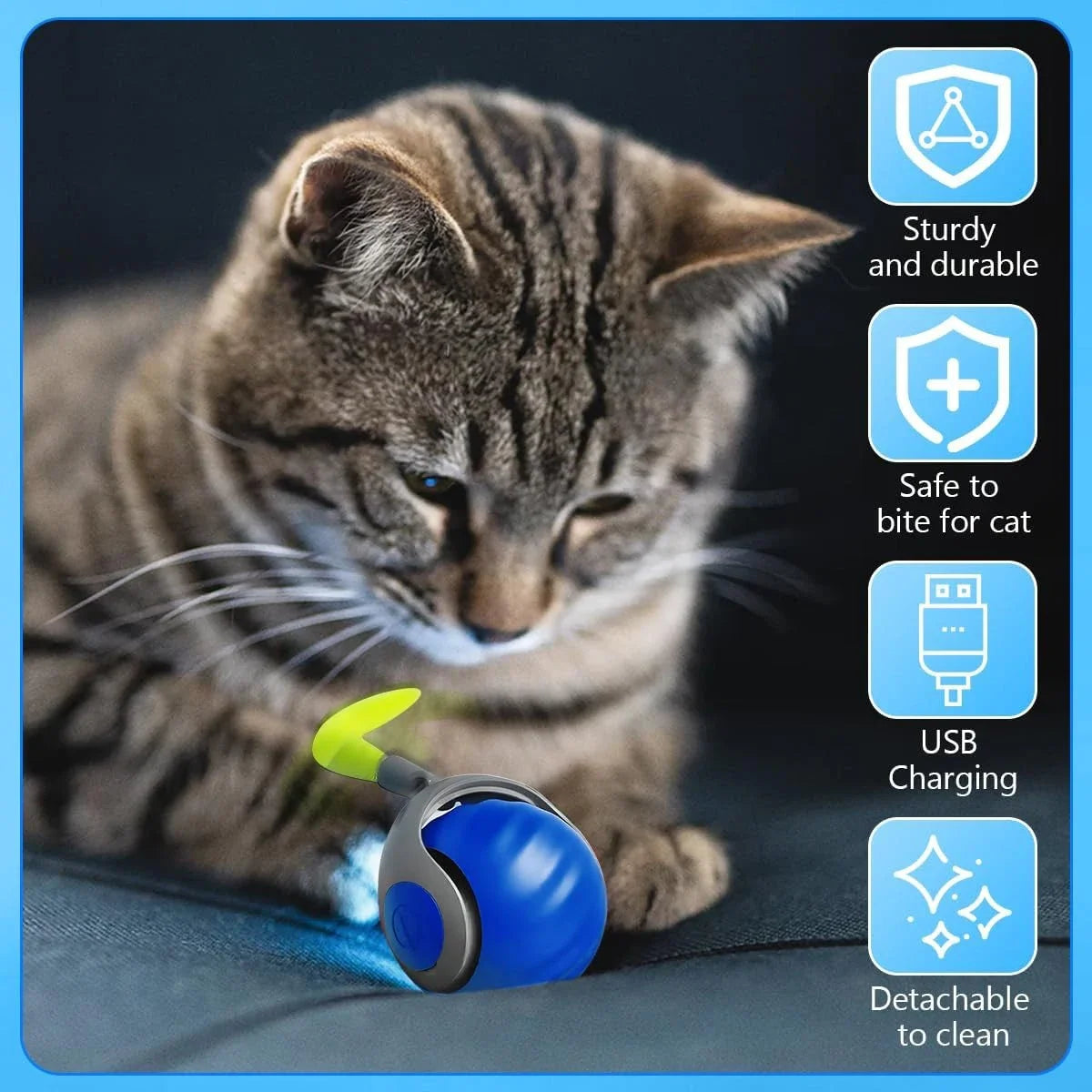 Interactive dog ball with motion sensor PetWhiz
