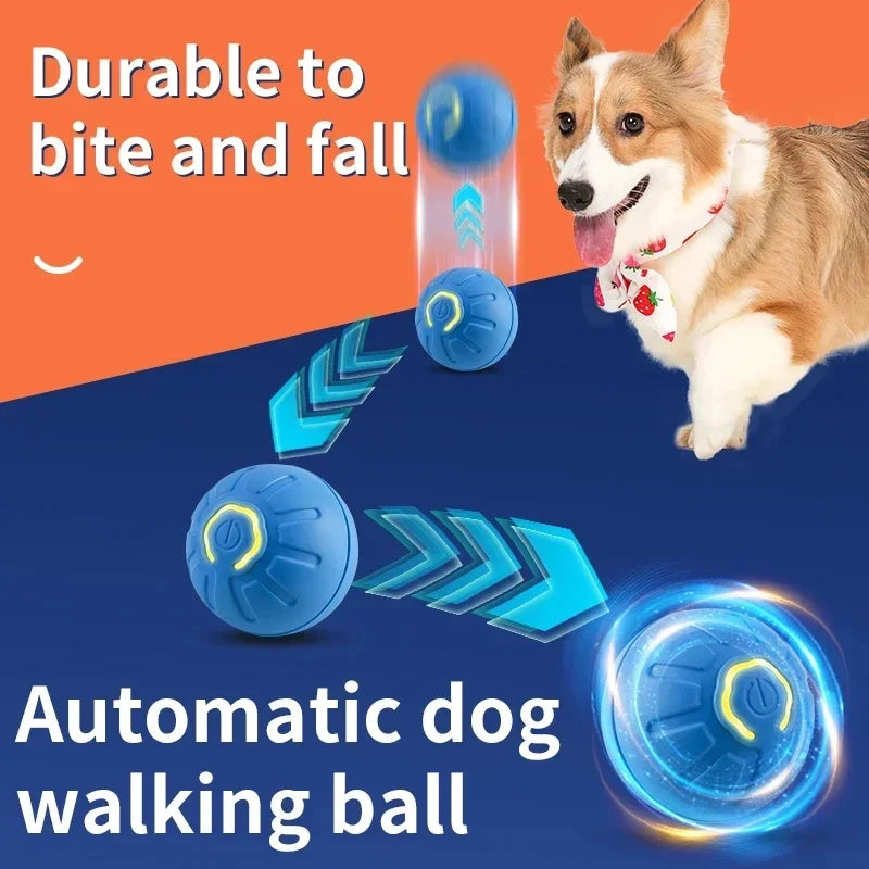 USB Rechargeable Smart Pet Ball – Automatic Interactive Dog & Cat Toy