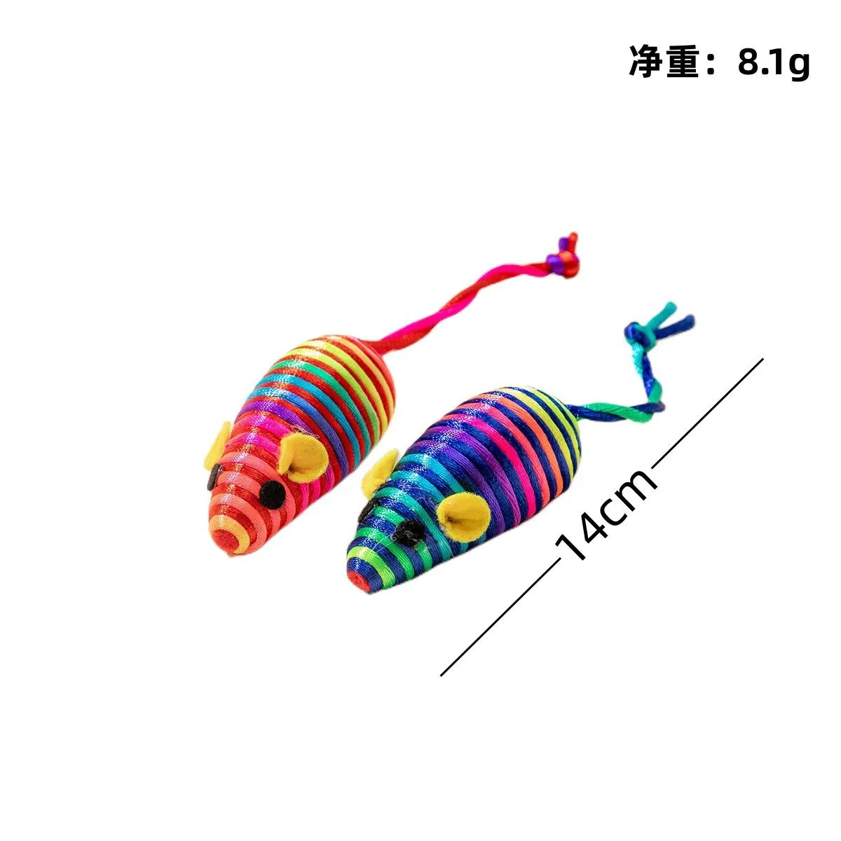 3-200 Pcs Rattle Cat Mouse Toys Also Prefilled Catnip Faux Fur Cat Toys Interactive Cat Game Catnip Toys for Cats Pet Products