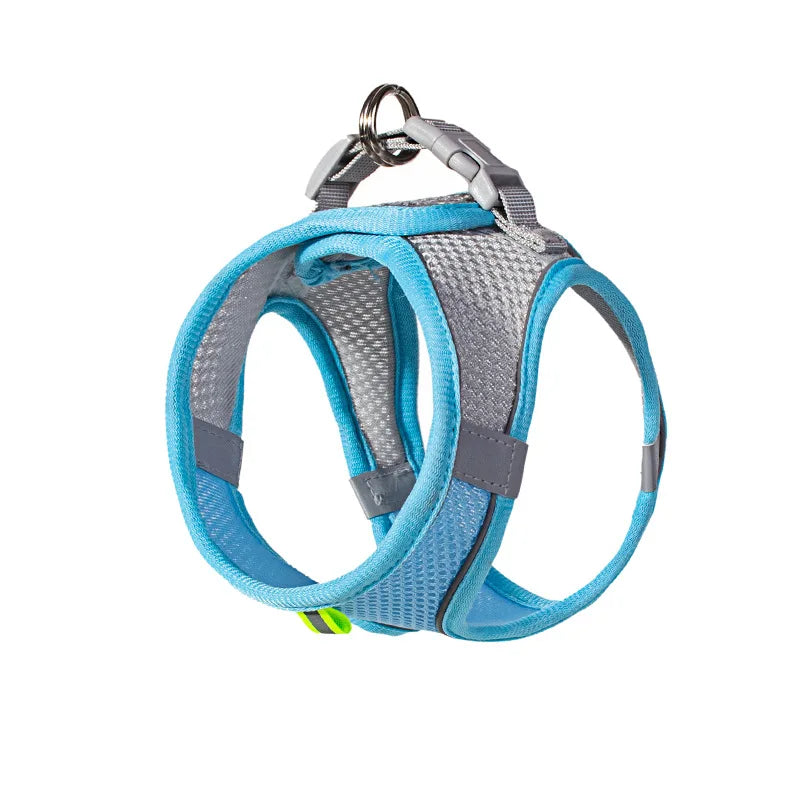 Dog Harness Leash Set for Small Dogs French Bulldog Chihuahua Pug Outdoor Walking Lead Leash Adjustable Puppy Cat Harness Vest