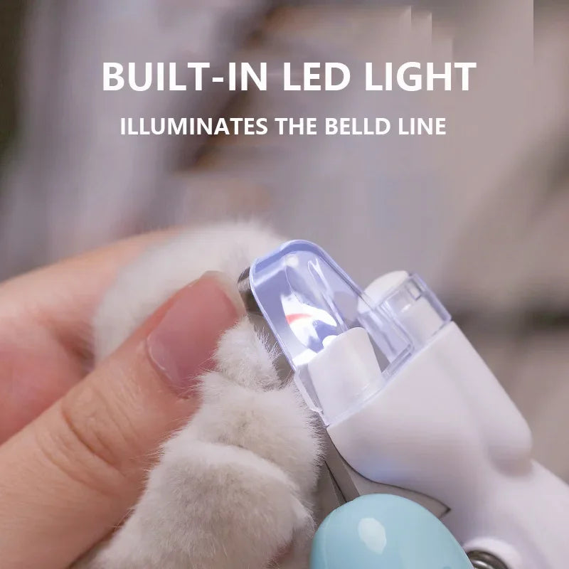 LED Pet Nail Clippers for Dogs & Cats – Professional Grooming Scissors