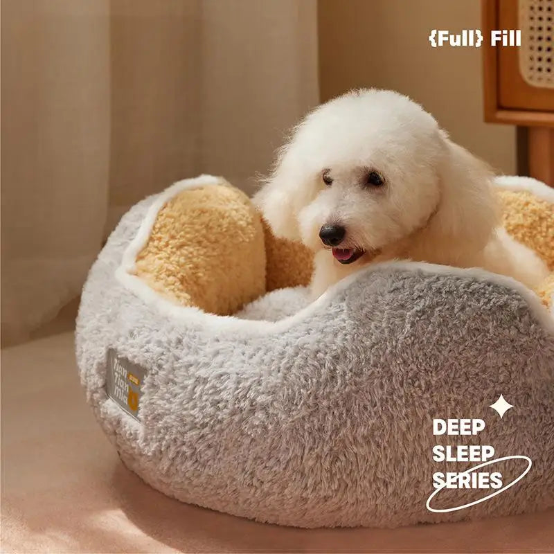 Super Cat Bed Warm Sleeping Cat Nest Soft Long Plush Best Pet Dog Bed