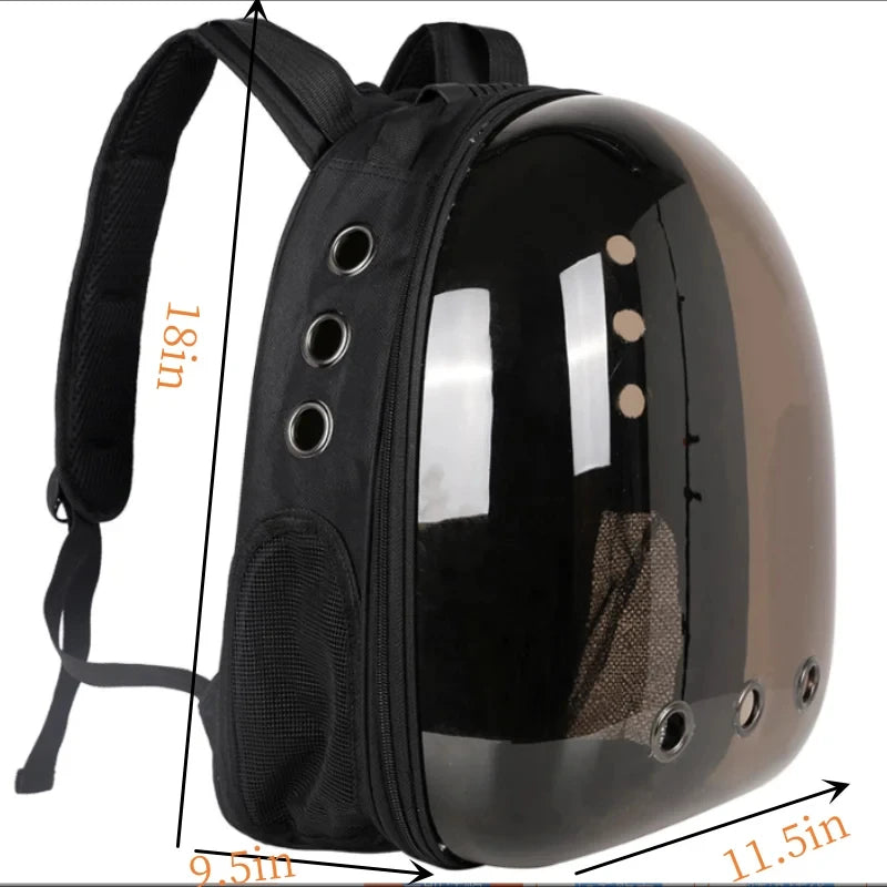 Portable Space Capsule Cat Carrier Backpack – Breathable Pet Travel Bag for Cats & Small Dog