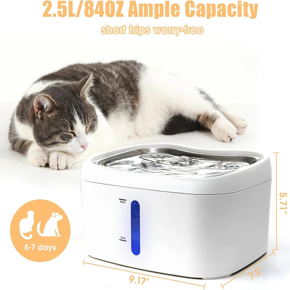 Cat water fountain with app PetWhiz