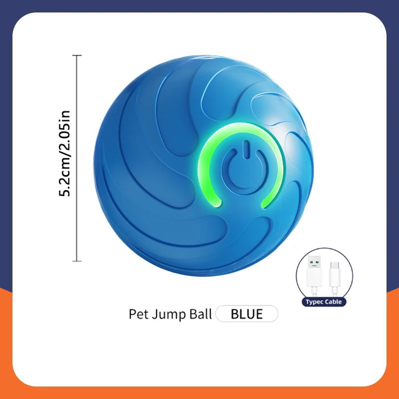 USB Rechargeable Smart Pet Ball – Automatic Interactive Dog & Cat Toy