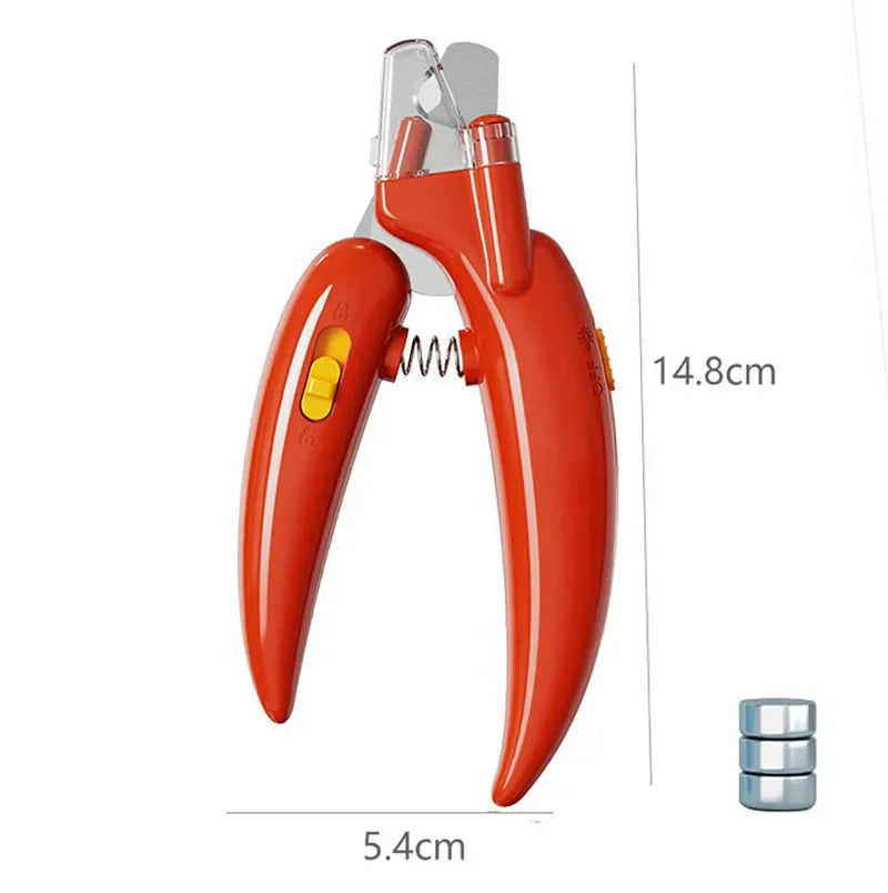 LED Pet Nail Clippers for Dogs & Cats – Professional Grooming Scissors