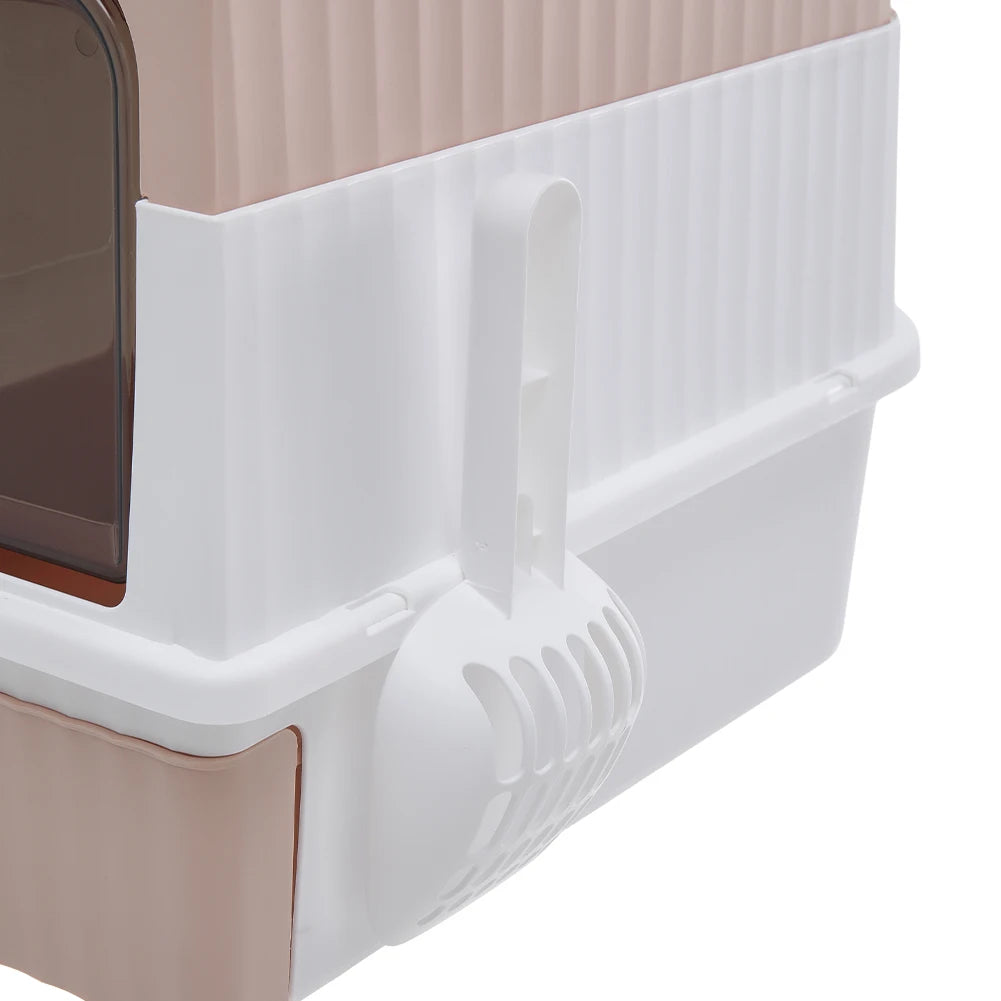 Tieker fully enclosed UV sterilizing cat litter box top entry splash-proof cat toilet large capacity