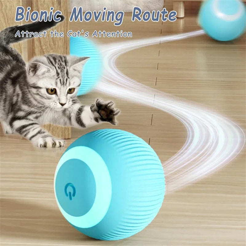 USB Rechargeable Smart Pet Ball – Automatic Interactive Dog & Cat Toy