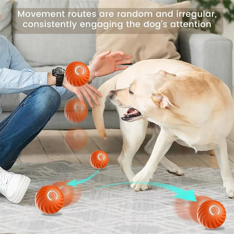USB Rechargeable Smart Pet Ball – Automatic Interactive Dog & Cat Toy