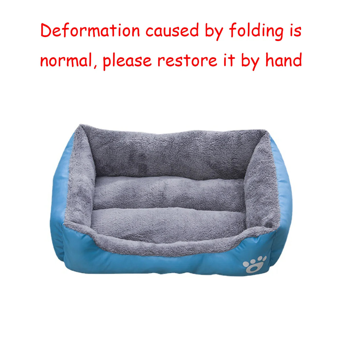 Color Square Winter Pet Bed House PetWhiz