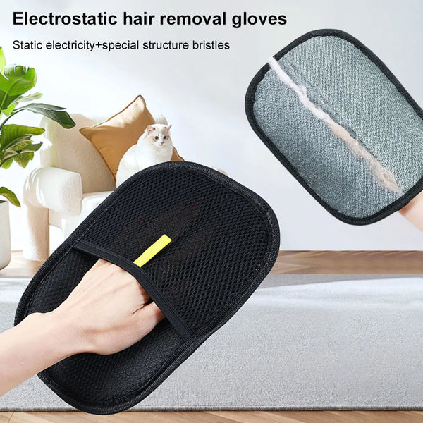 Gentle Pet Grooming Gloves